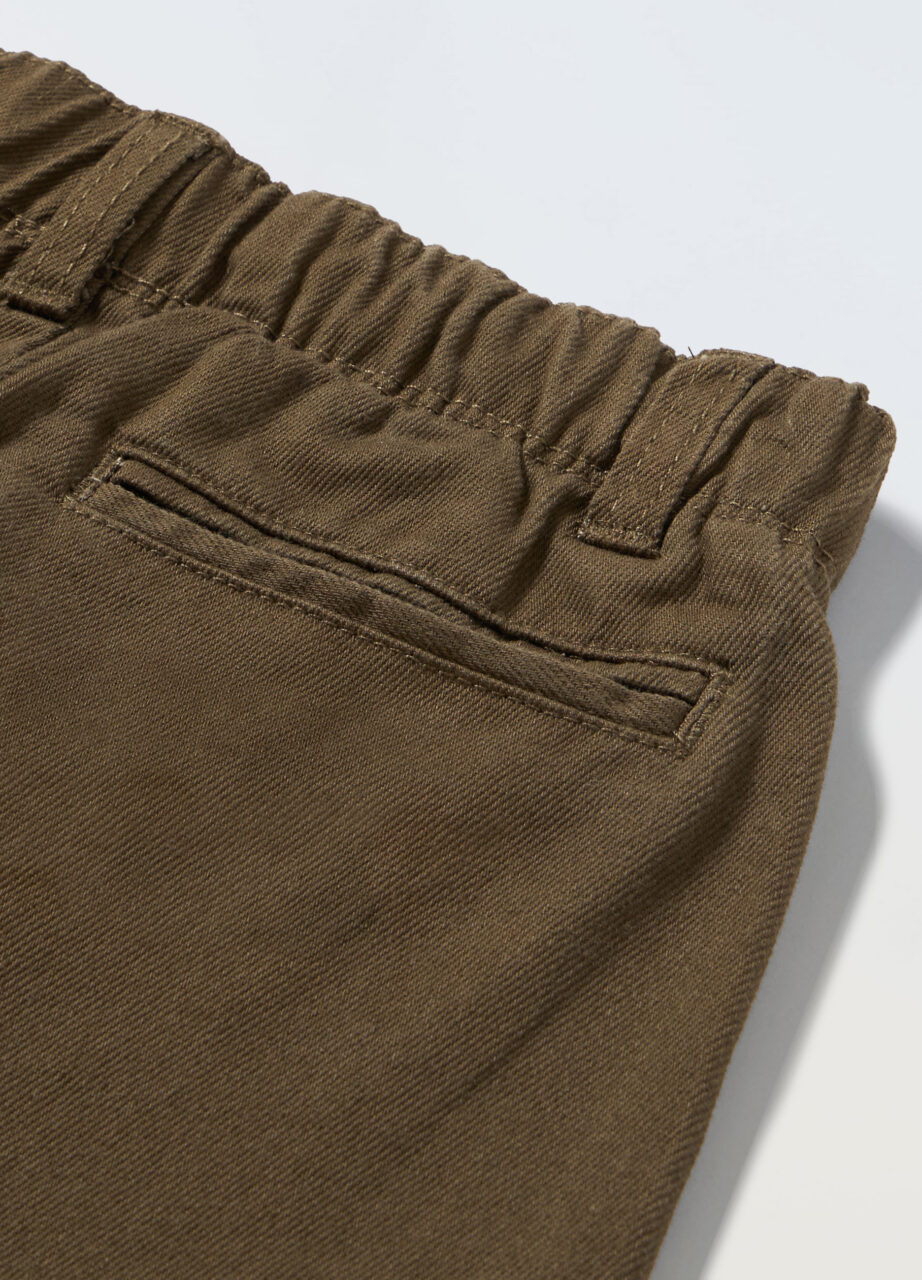 Alternative view of Hlače u čistom pamuku s elastičnim strukom za dječake