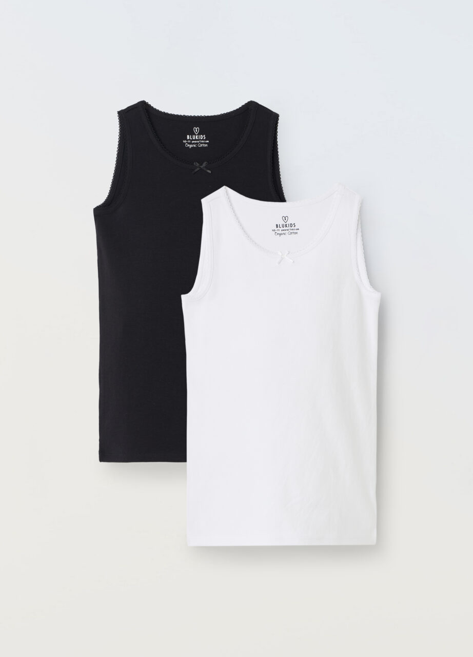 Pakovanje od 2 majice od čistog pamuka za djevojke