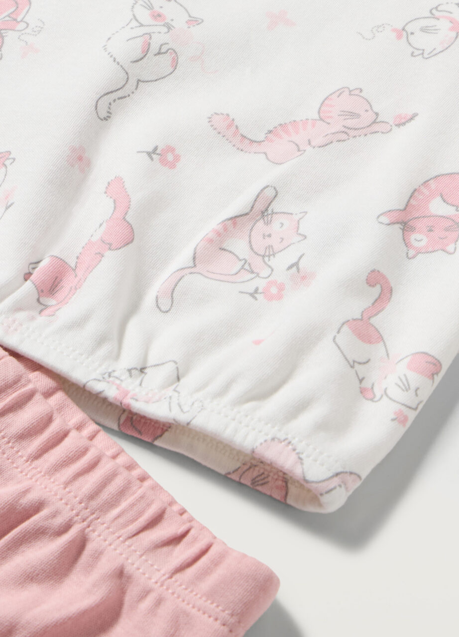 Alternative view of Pidžama u čistom pamuku za djevojčice