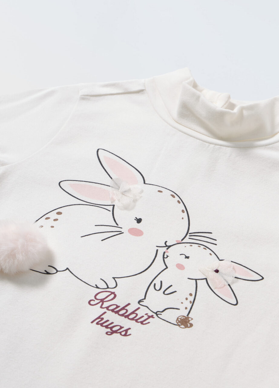 Alternative view of Majica od elastin pamuka za novorođenčad