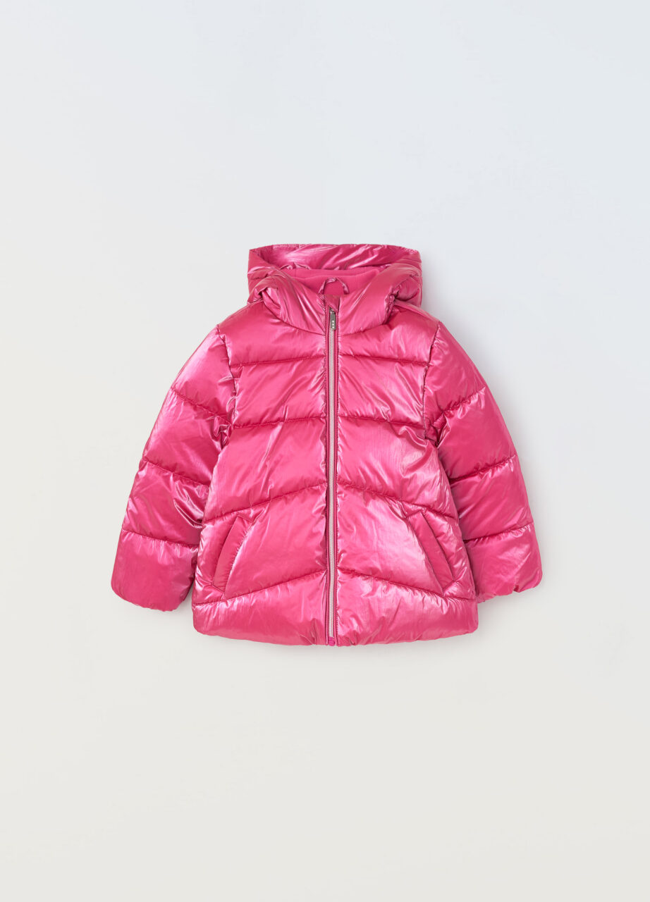 Punjena jakna s kapuljačom za djevojčice