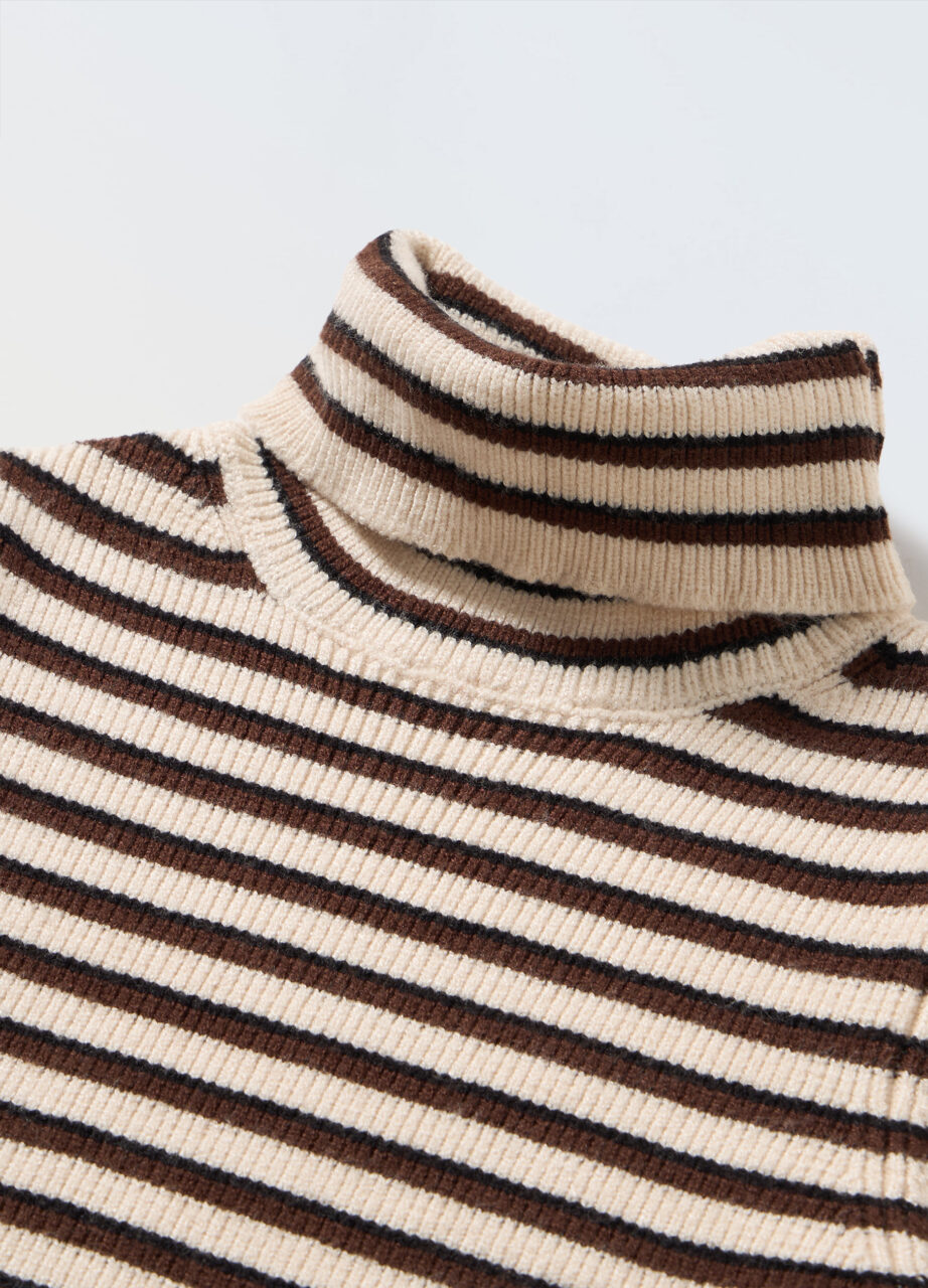 Alternative view of Džemper s rebrastom mješavinom viskoze za djevojčice