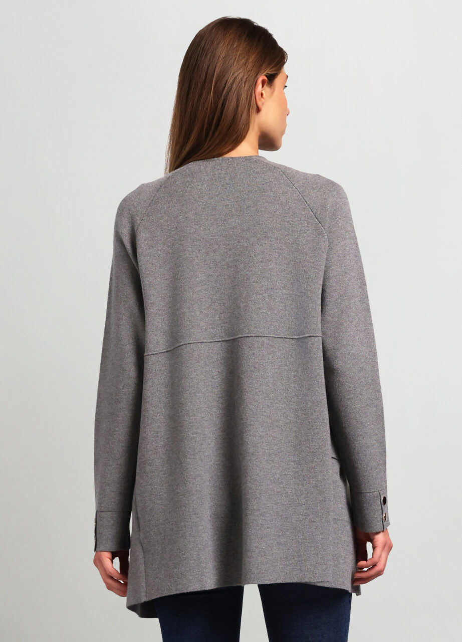 Alternative view of Kaput od trikotnog materijala s mješavinom viskoze za žene