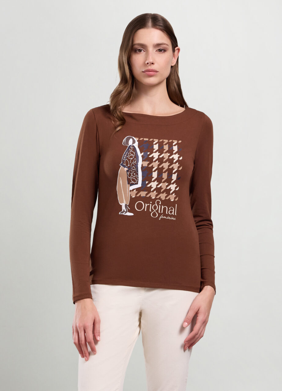 Majica od rastezljivog pamuka za žene