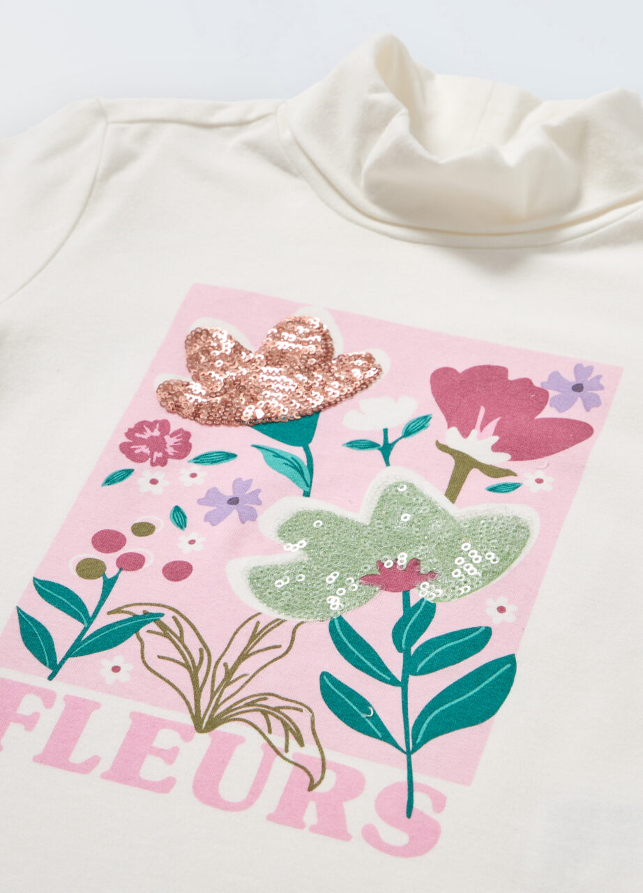 Alternative view of Majica dugih rukava i visokim ovratnikom za djevojčice