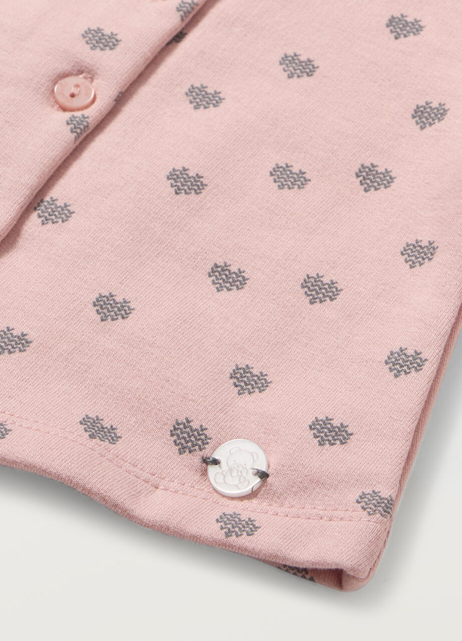 Alternative view of Cardigan od čistog pamuka fleece za novorođenčad