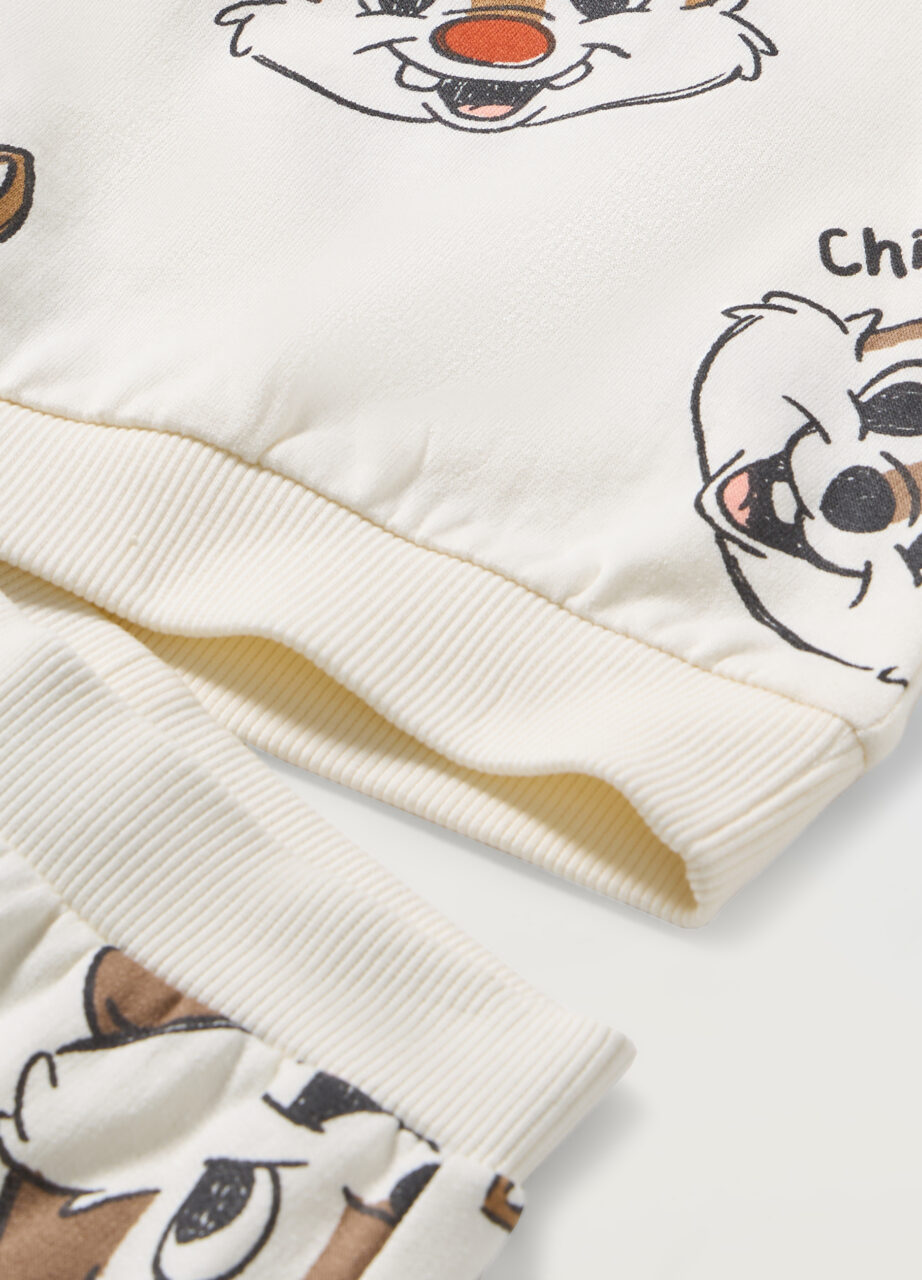 Alternative view of Komplet od čistog pamuka fleece Chip 'n' Dale