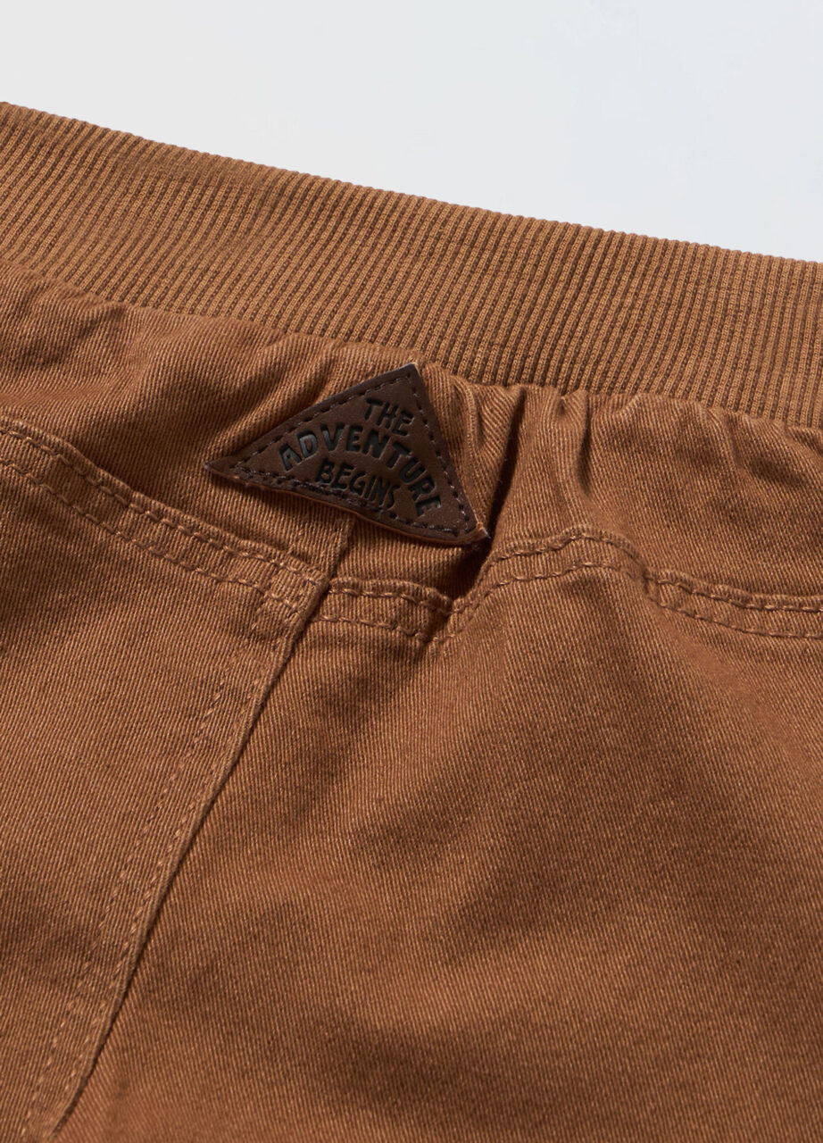 Alternative view of Hlače od rastezljivog pamuka od kepera za novorođenče