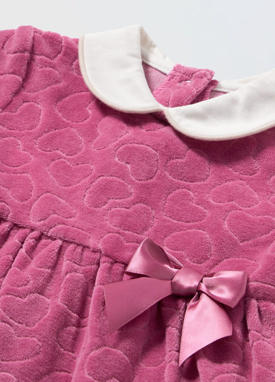 Alternative view of Odijelo od velura od mješavine pamuka za novorođenčad