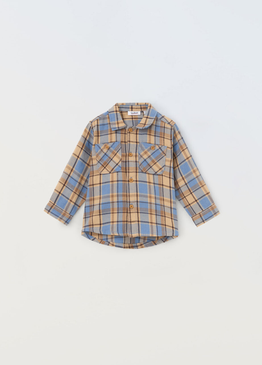 Košulja od flanela od 100% pamuka za novorođenčad