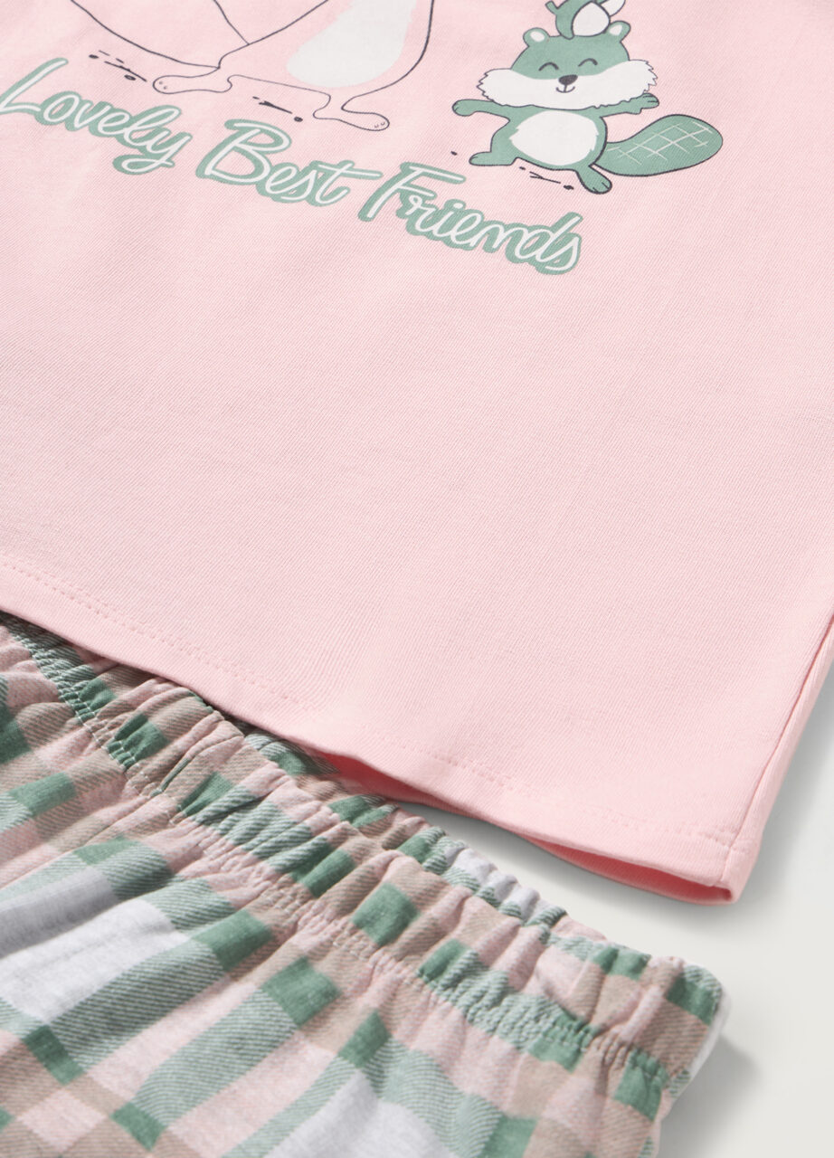 Alternative view of Set dugih pidžama od čistog pamuka za djevojčice