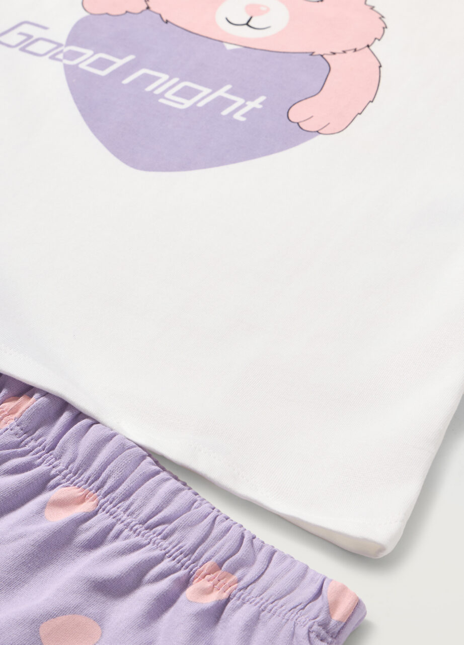 Alternative view of Set pidžama od čistog pamuka za djevojčice