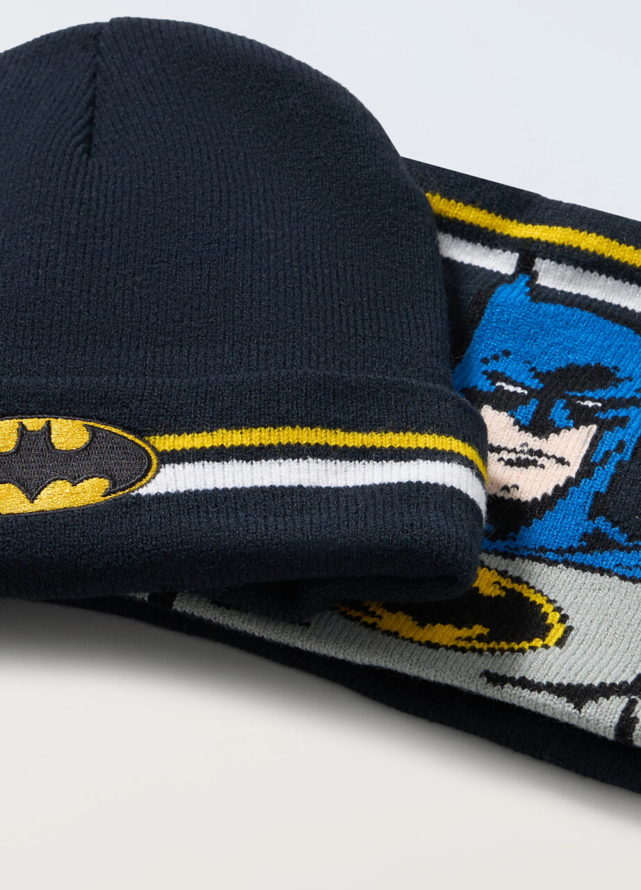 Alternative view of Set kapa i šala tricot Batman