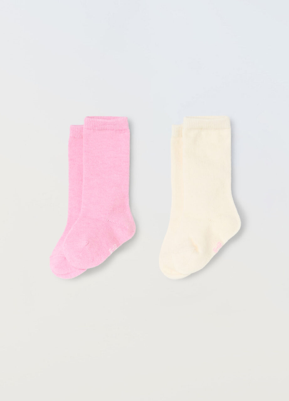 Pakovanje 2 čarape od mješavine vune za bebe