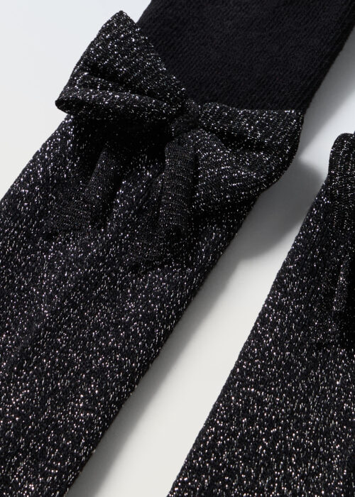 Alternative view of Štrample od mješavine pamuka sa lurex nitima za djevojčice