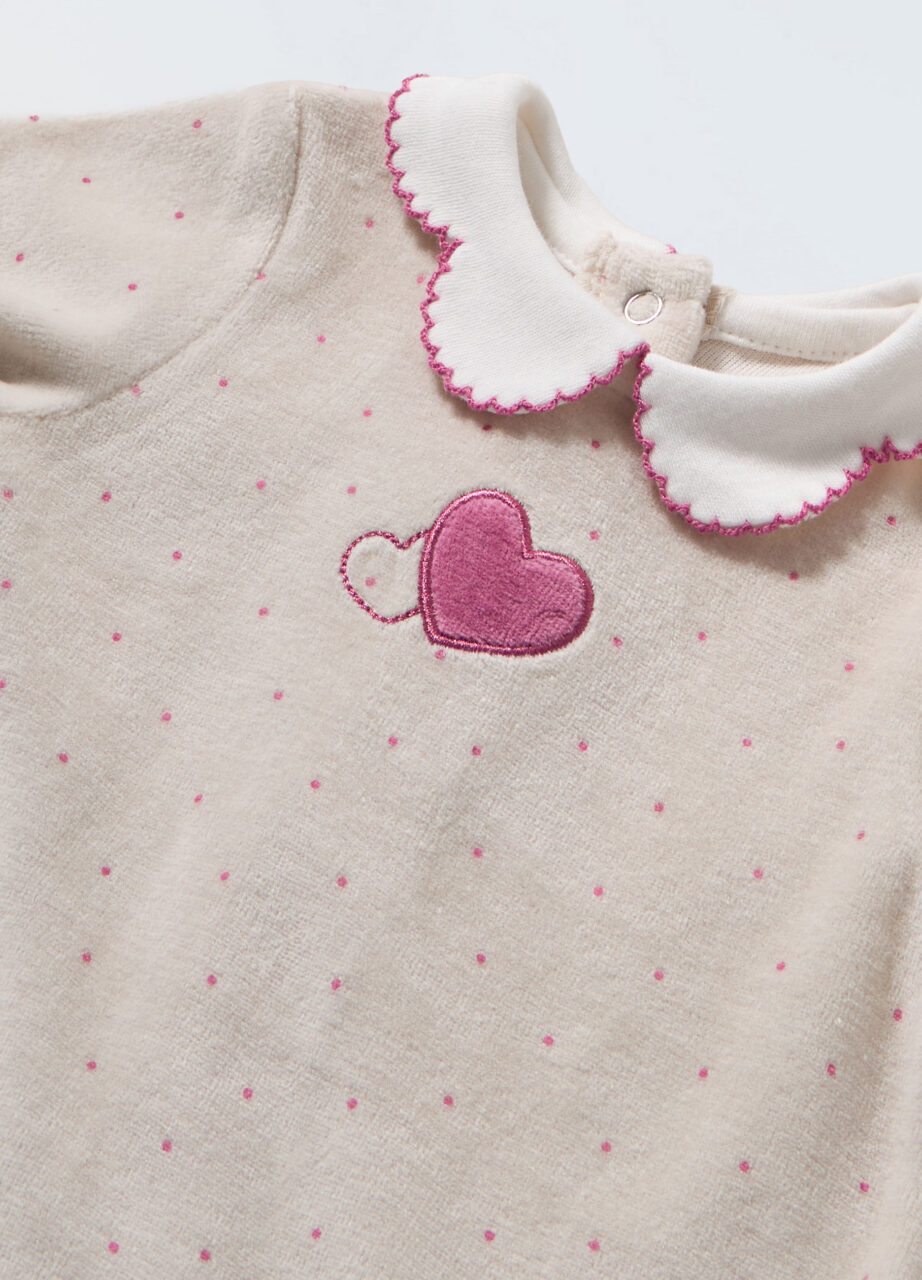 Alternative view of Odijelo dugih rukava od mješavine velura za djevojčice