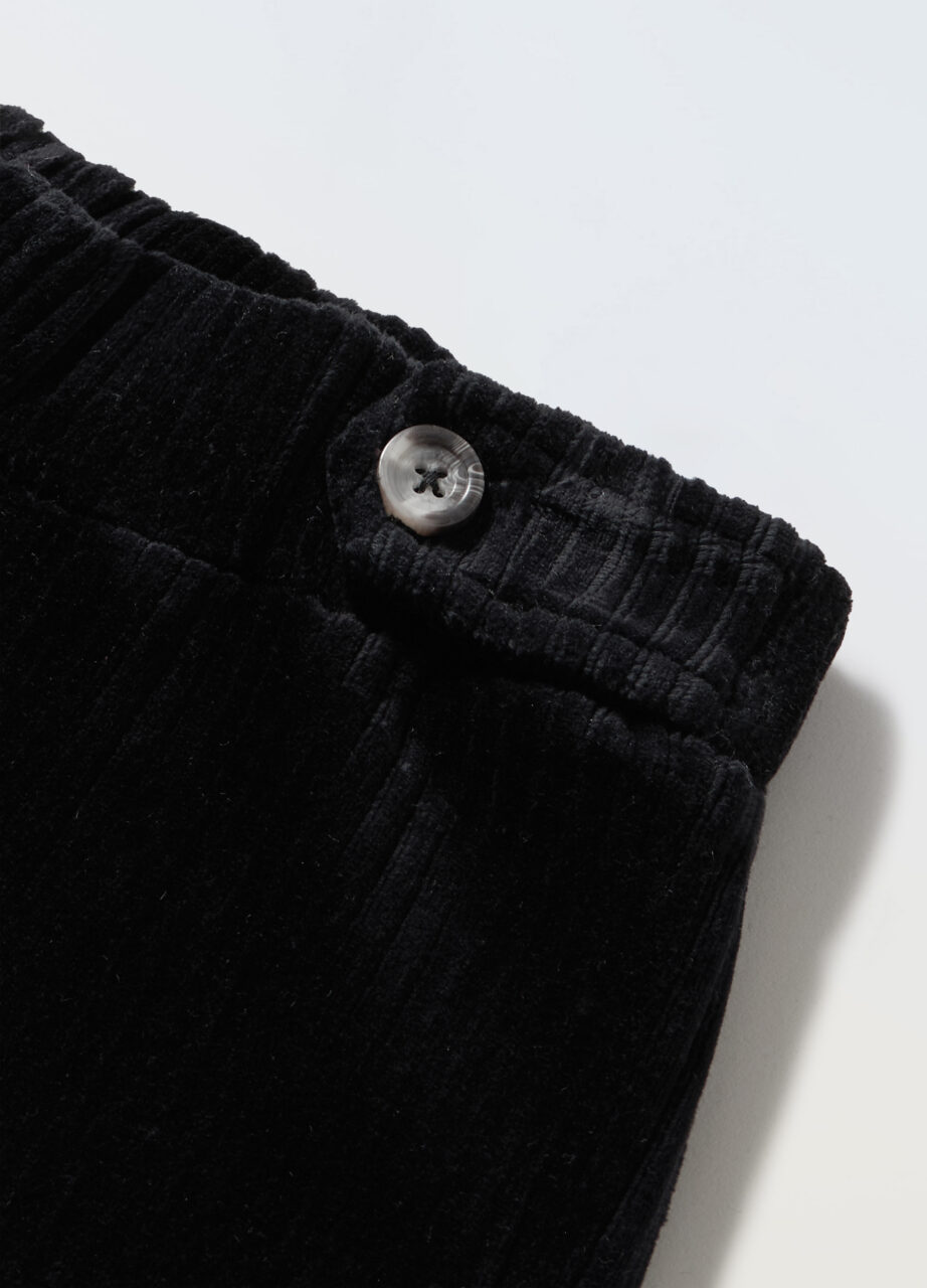 Alternative view of Hlače širokog kroja od velura za djevojčice