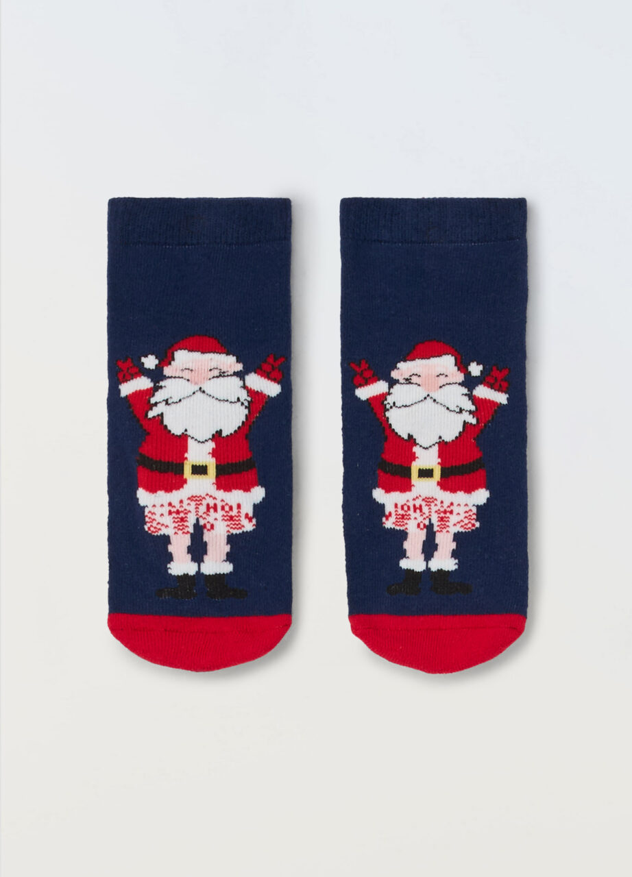 Antisklizne čarape sa prazničnim printom za dječake