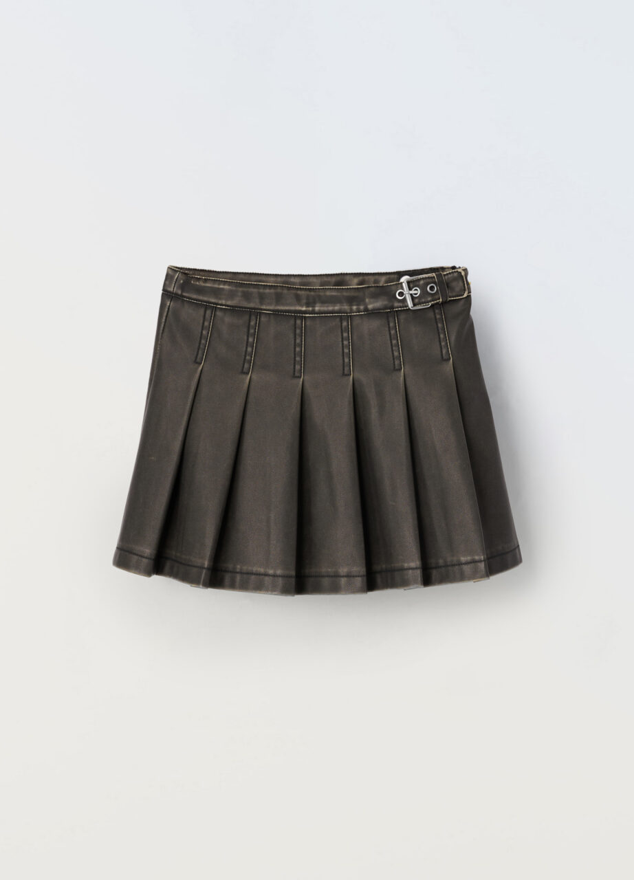 Suknja od eko kože za djevojčice