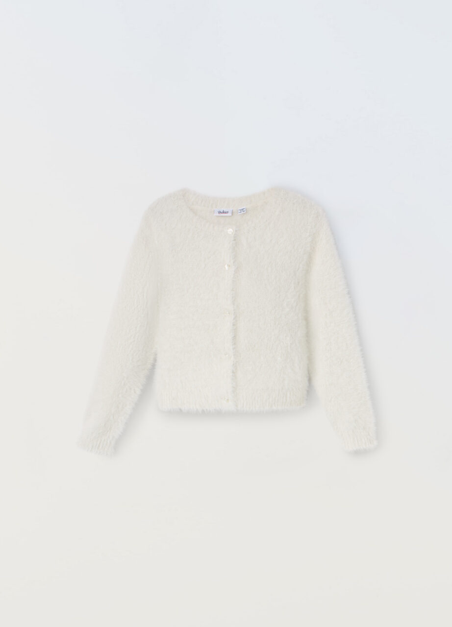 Kardigan od pufaste vune za djevojčice