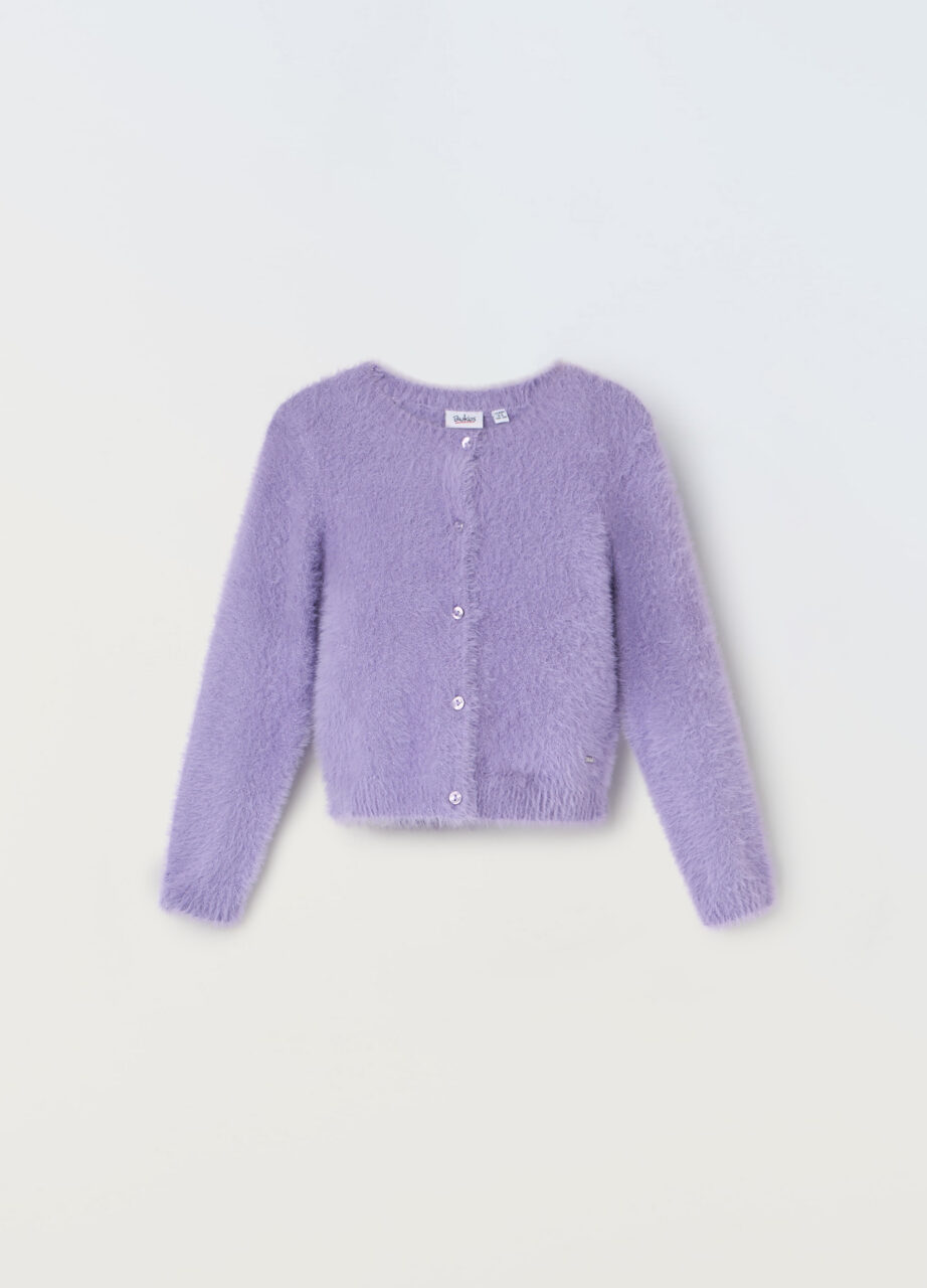 Kardigan od pufaste vune za djevojčice