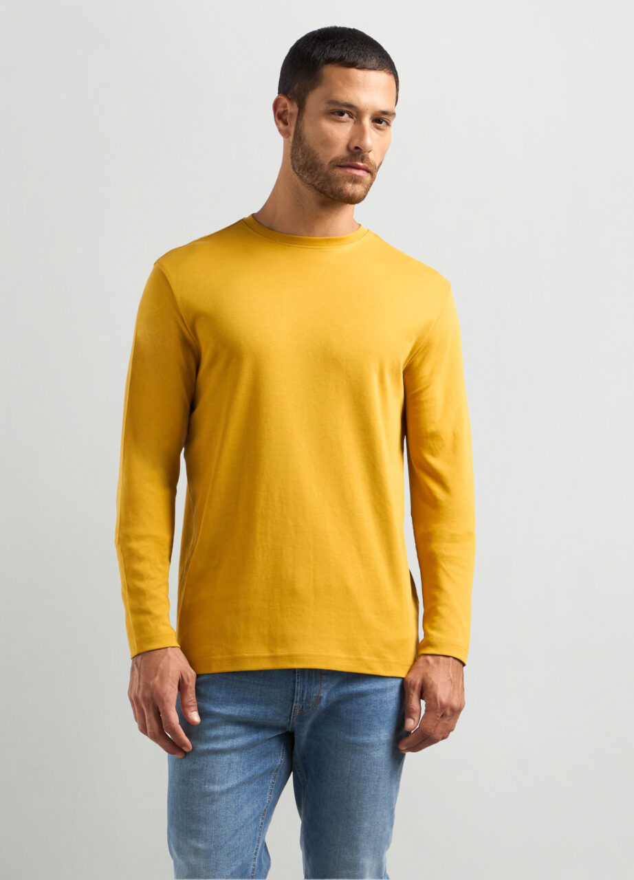 Majica od čistog pamuka s dugim rukavima za muškarce