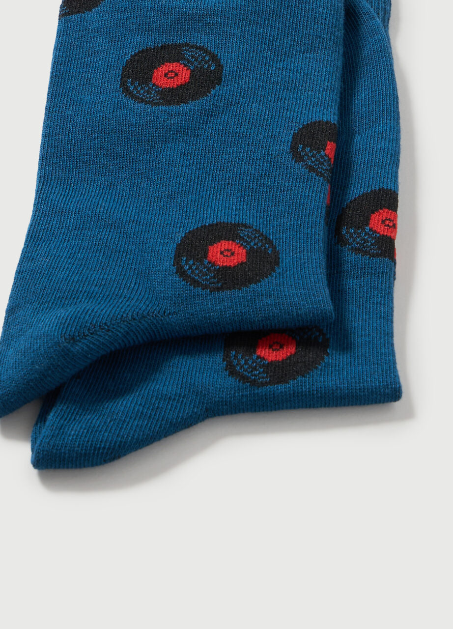 Alternative view of Kratke čarape jacquard u mješavini pamuka za muškarce