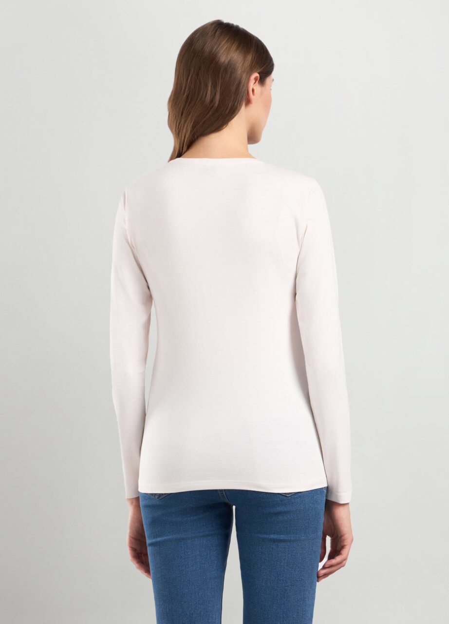 Alternative view of Majica od jersey pamuka s paillettes za žene