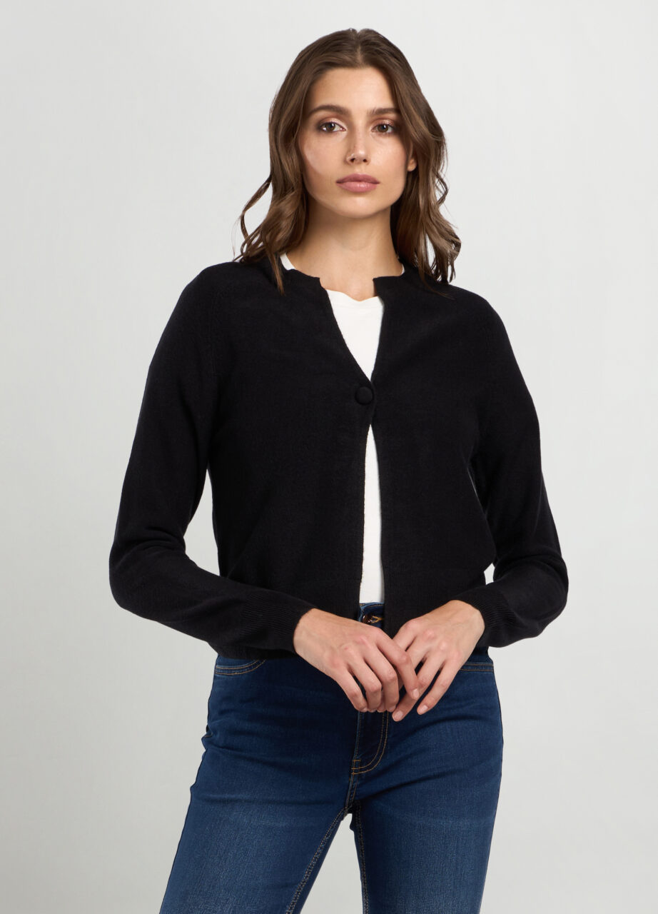 Kardigan od trikotaže sa dugmadima za žene