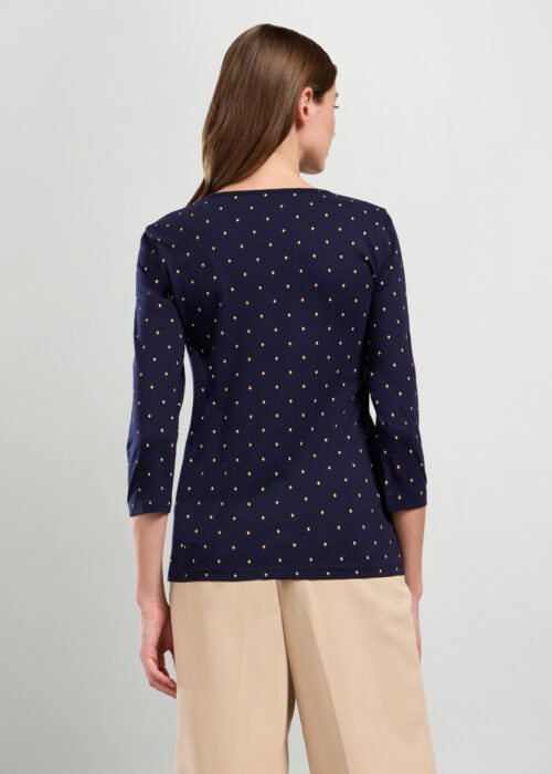 Alternative view of Majica od rastezljivog pamuka za žene