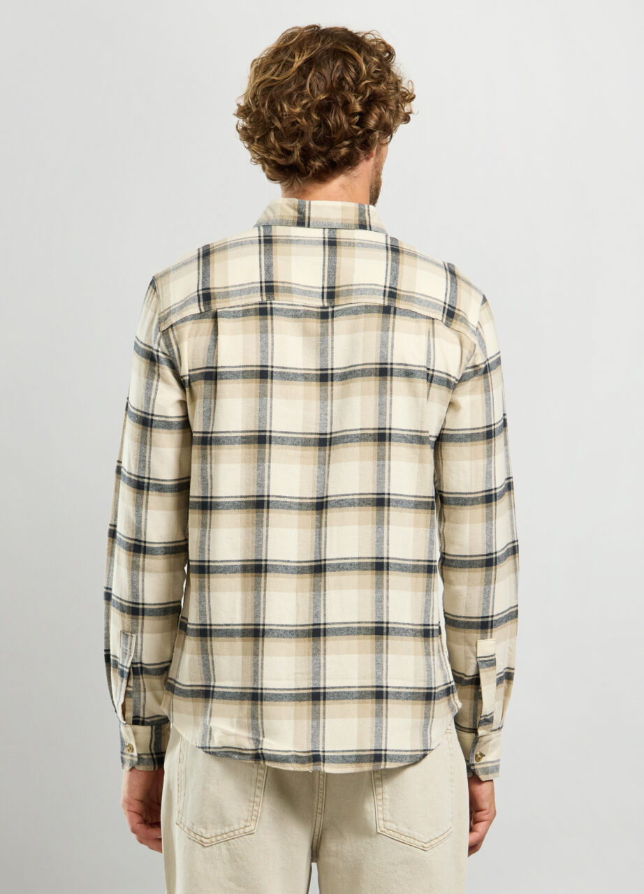 Alternative view of Košulja od flanela od čistog pamuka za muškarce