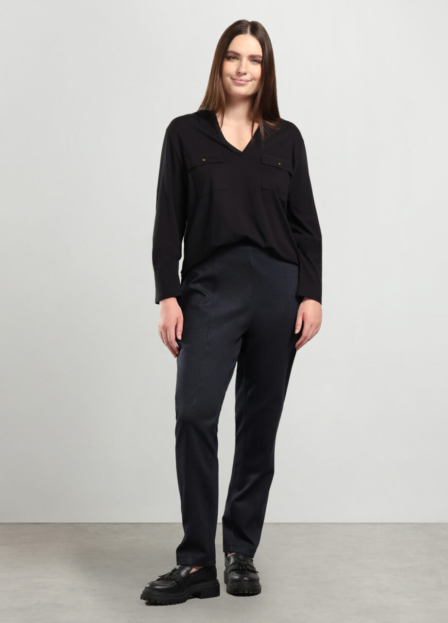 Hlače od milano tkanine za žene u curvy kroju