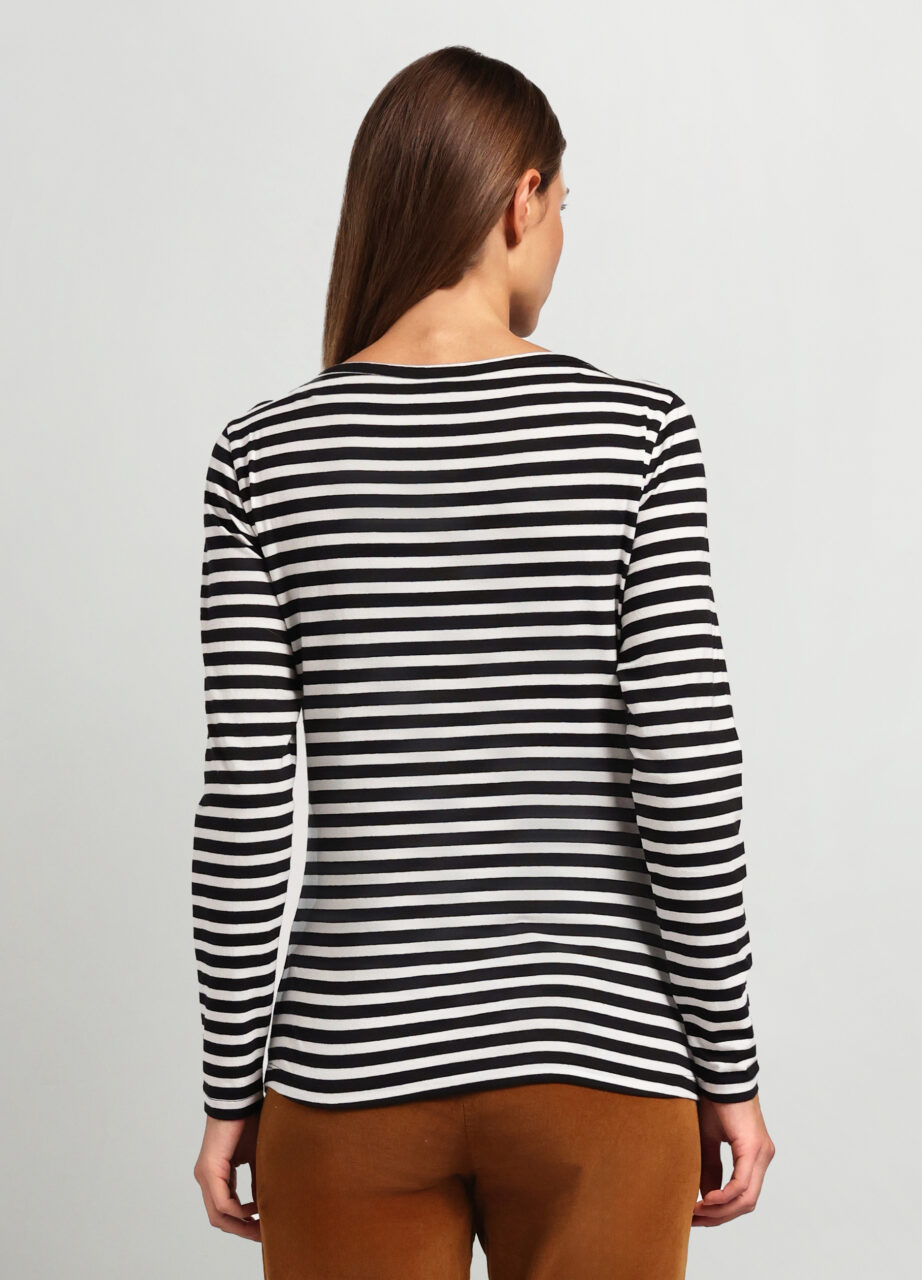 Alternative view of Majica od rastezljivog pamuka za žene