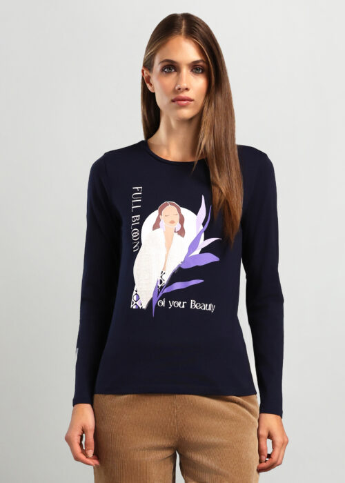 Majica od stretch pamuka za žene