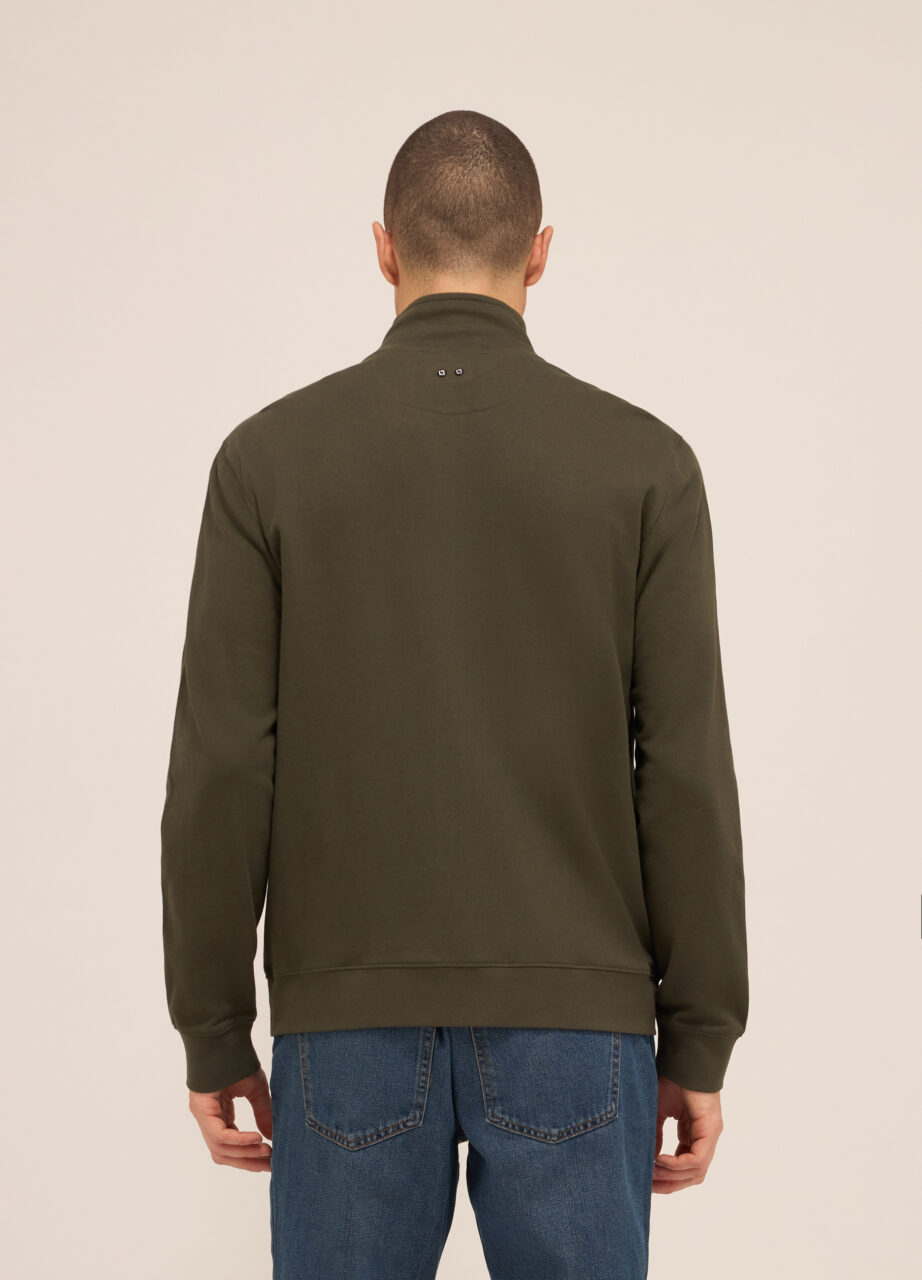 Alternative view of Dukserica s rajferšlusom od čistog pamuka za muškarce