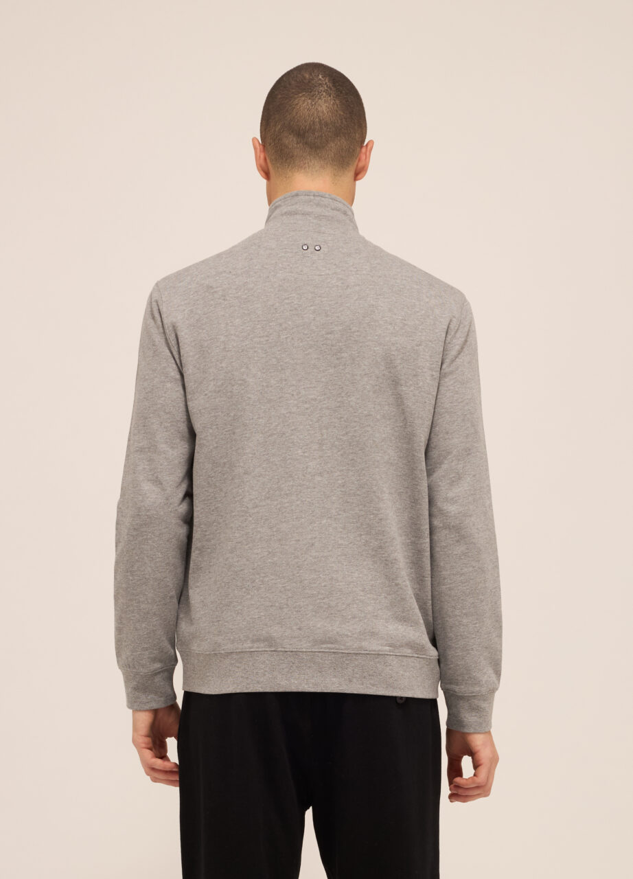 Alternative view of Dukserica s rajferšlusom od čistog pamuka za muškarce