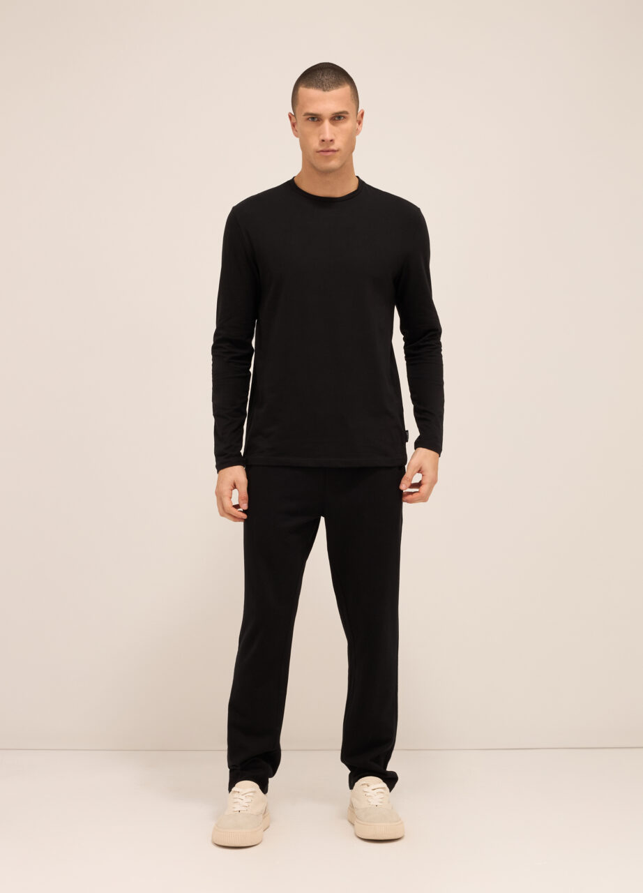 Donji dio trenerke sa vezicom od čistog pamuka za muškarce