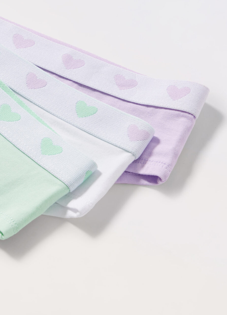 Alternative view of Pakovanje od 3 gaćice od pamuka sa elastinom za djevojčicu