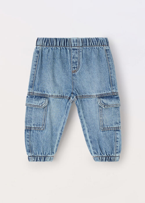 Cargo jeans hlače za bebe