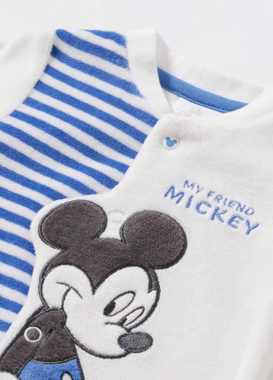 Alternative view of Kombinezon od velura u mješavini pamuka za novorođenče