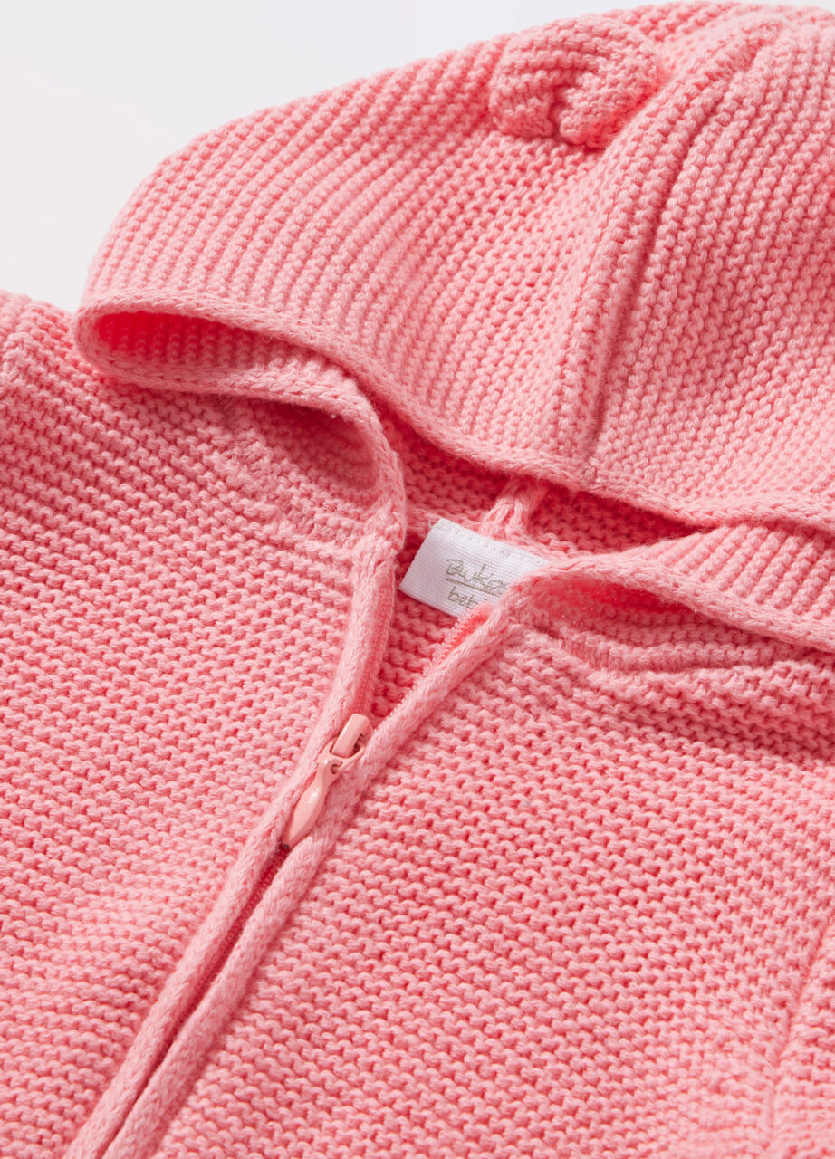 Alternative view of Kardigan od čistog pamuka sa kapuljačom za novorođenče