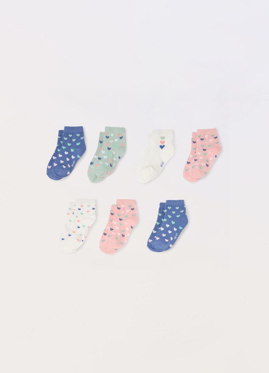 Pakovanje od 7 čarapa u mješavini pamuka sa elastinom