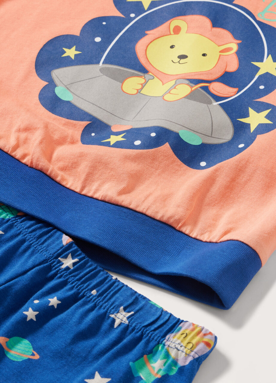 Alternative view of Set duga pidžama od čistog pamuka za bebe