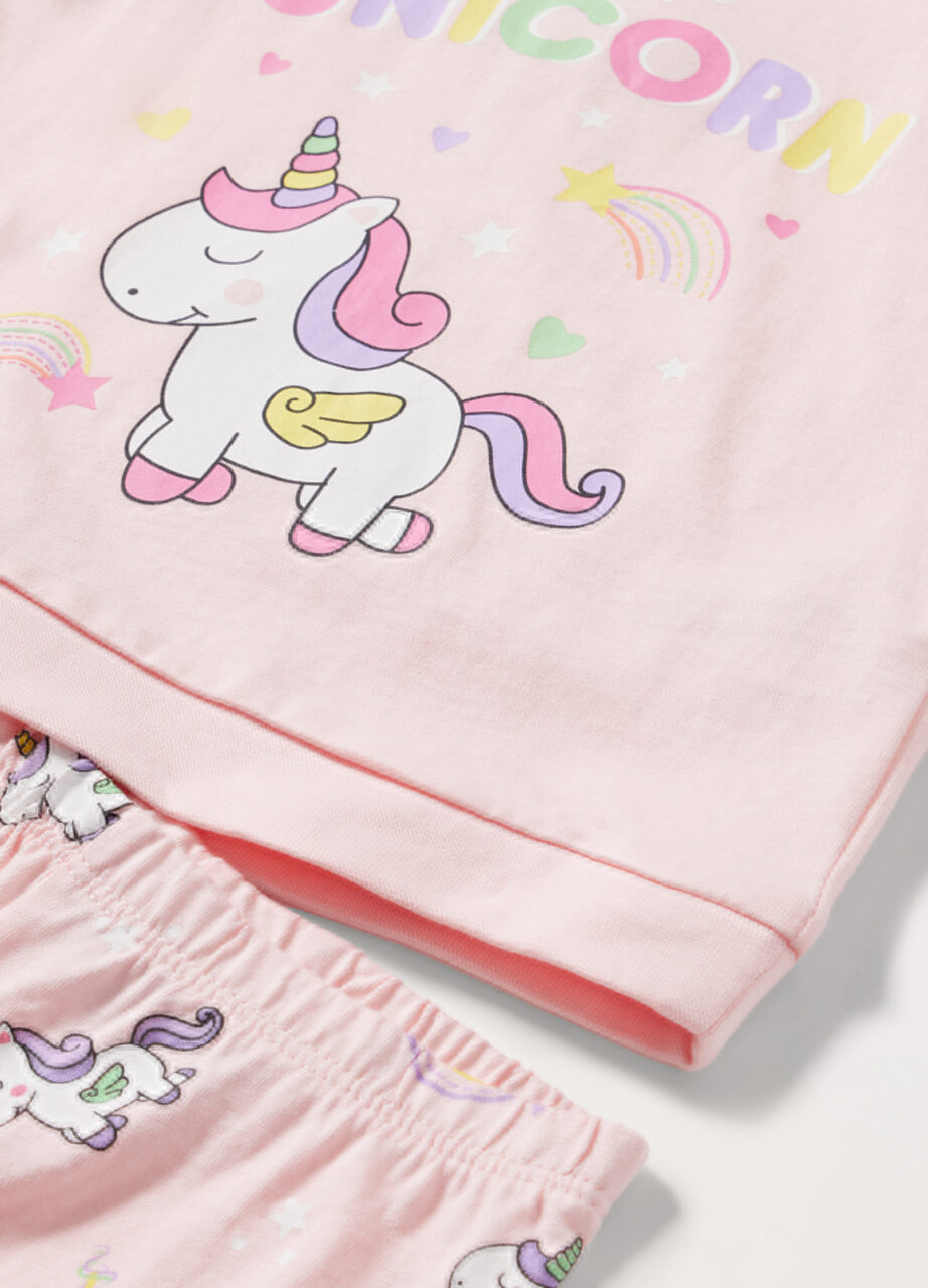 Alternative view of Set duga pidžama od čistog pamuka za djevojčicu