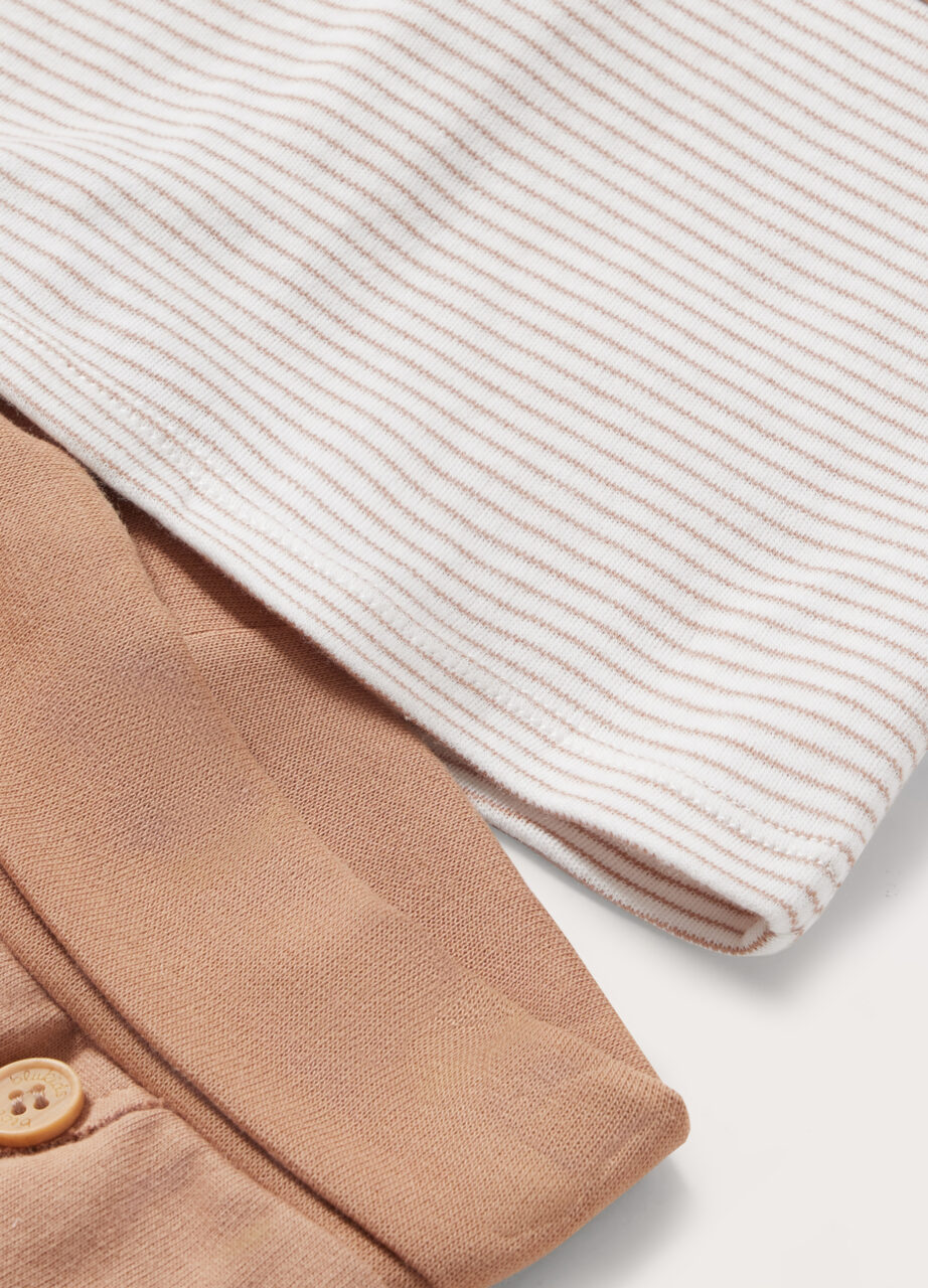 Alternative view of Komplet u interlocku od čistog pamuka za novorođenče