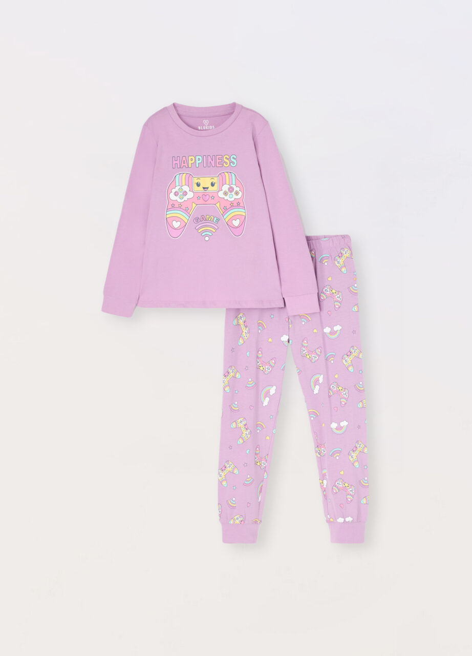 Set pidžame u jerseyu od čistog pamuka za djevojčicu