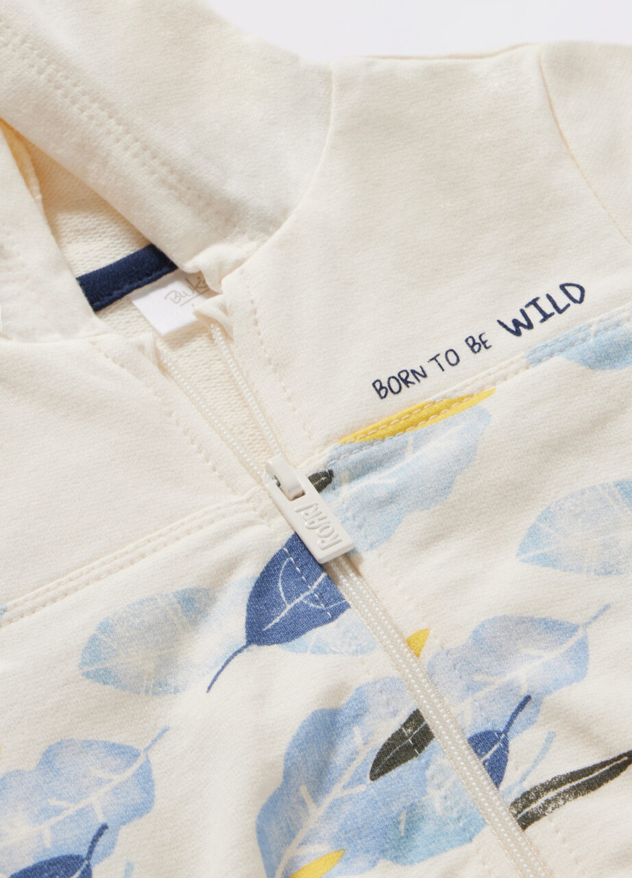 Alternative view of Dukserica od francuskog frotira od čistog pamuka za novorođenče