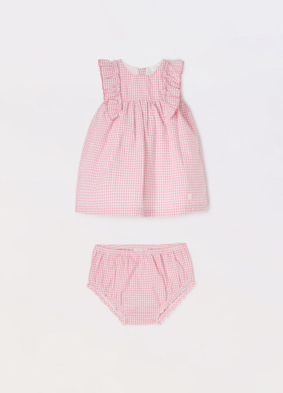 Set haljina + šorc u mješavini pamuka za novorođenče