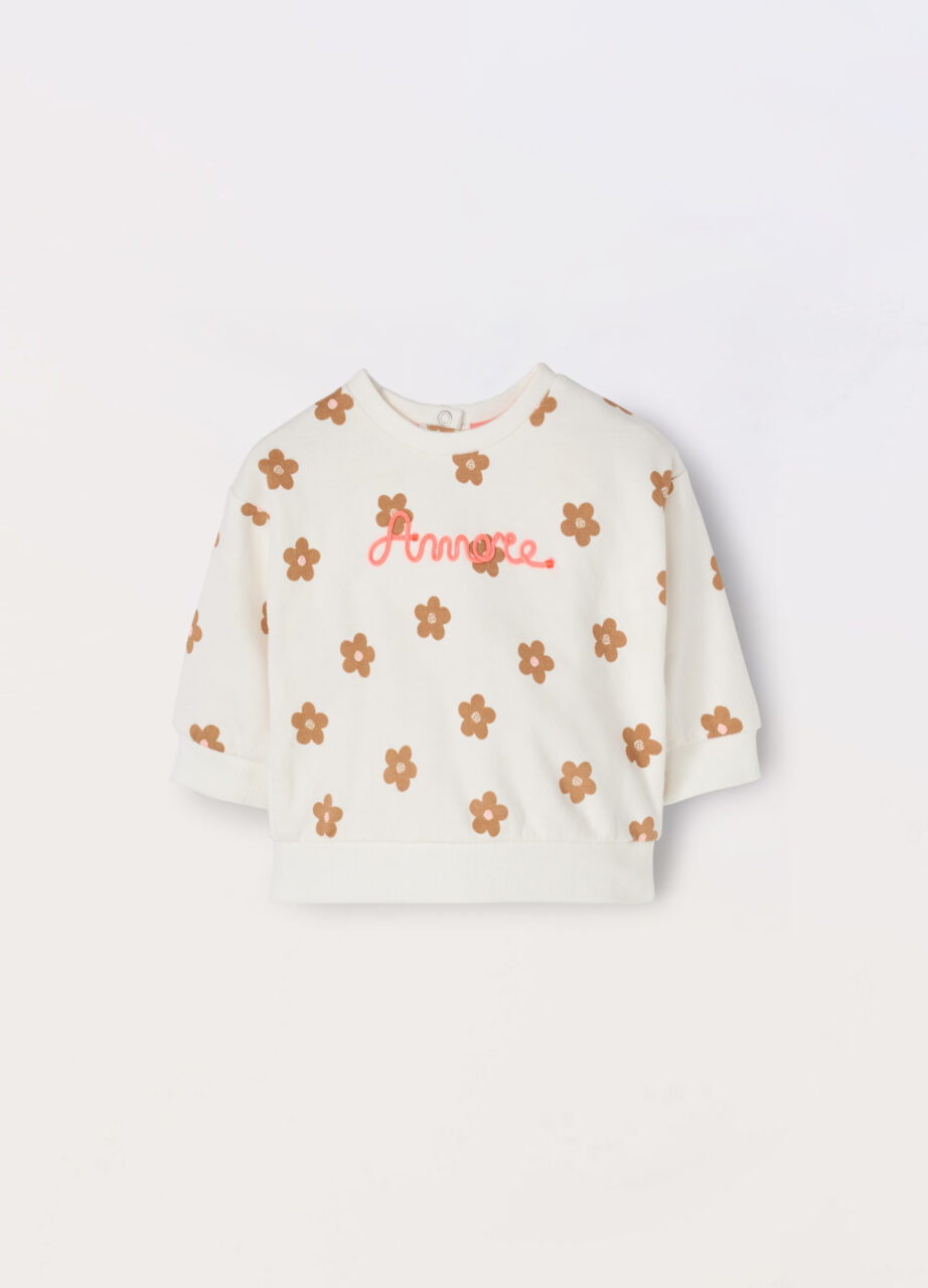 Majica od francuskog frotira od mješavine pamuka za novorođenče