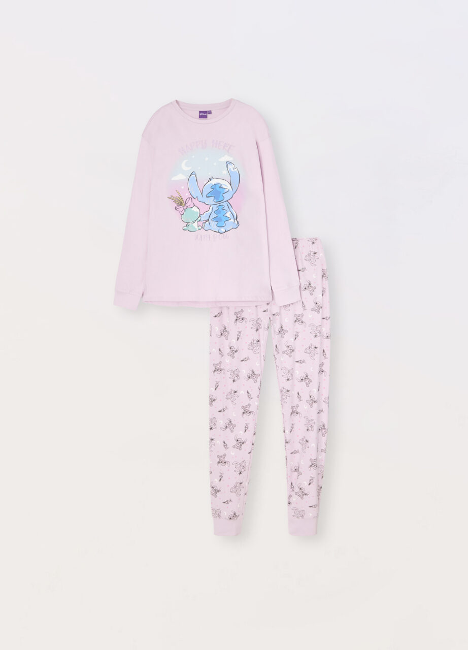 Set duga pidžama od čistog pamuka za djevojčicu